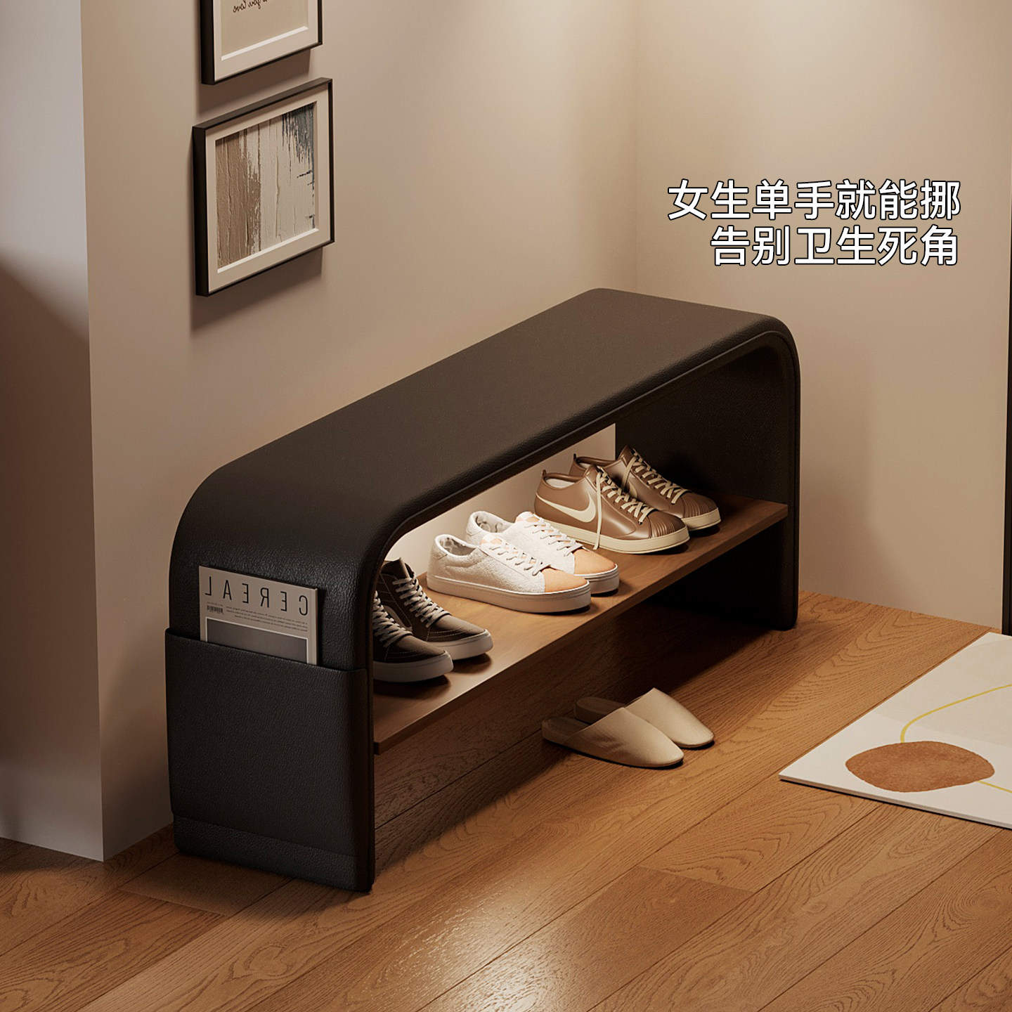 مع خزانة أحذية مدمجة ورف أحذية - مراجعة Shoe Rack Cabinet Narrow Entryway وسعره