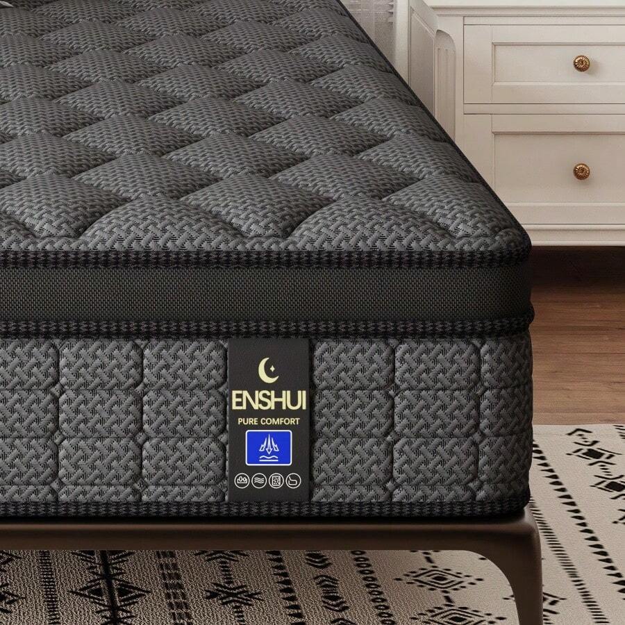 مرتبة هجينة بمقاس 12/14 بوصة،  - مراجعة Memory Foam Mattress In A Box Queen وسعره