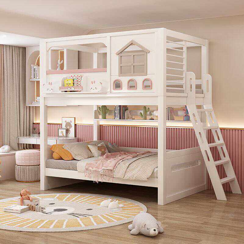 سرير أطفال مزدوج من الخشب الصل - مراجعة Bunk Bed With Stairs And Slide وسعره